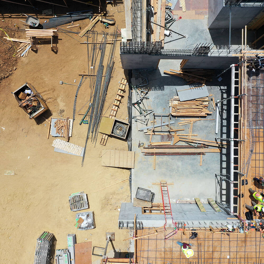 Example of Construction Site Aerial Photography in San Diego